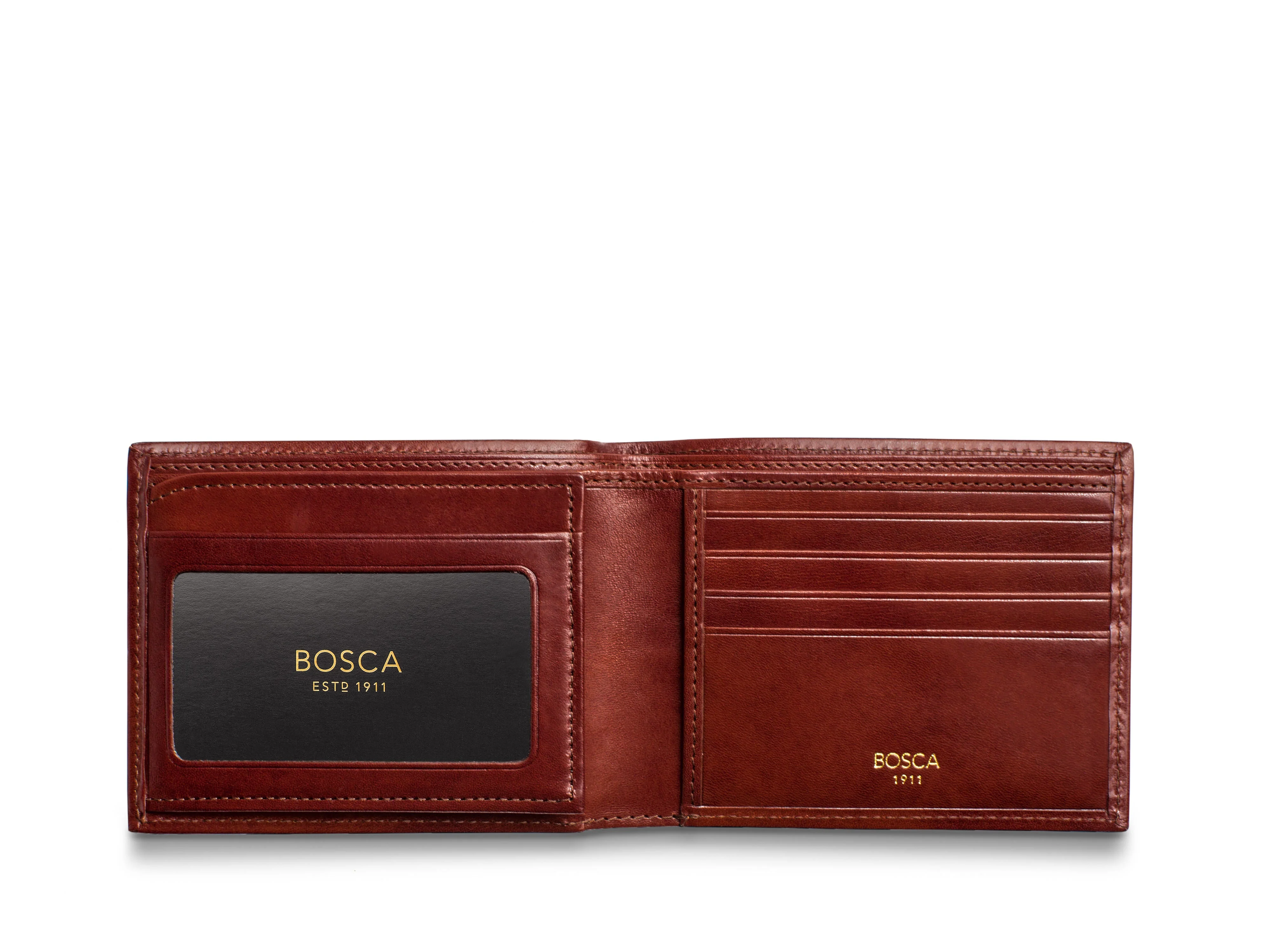 Old Leather Bifold With Card / I.D. Flap - Image 21
