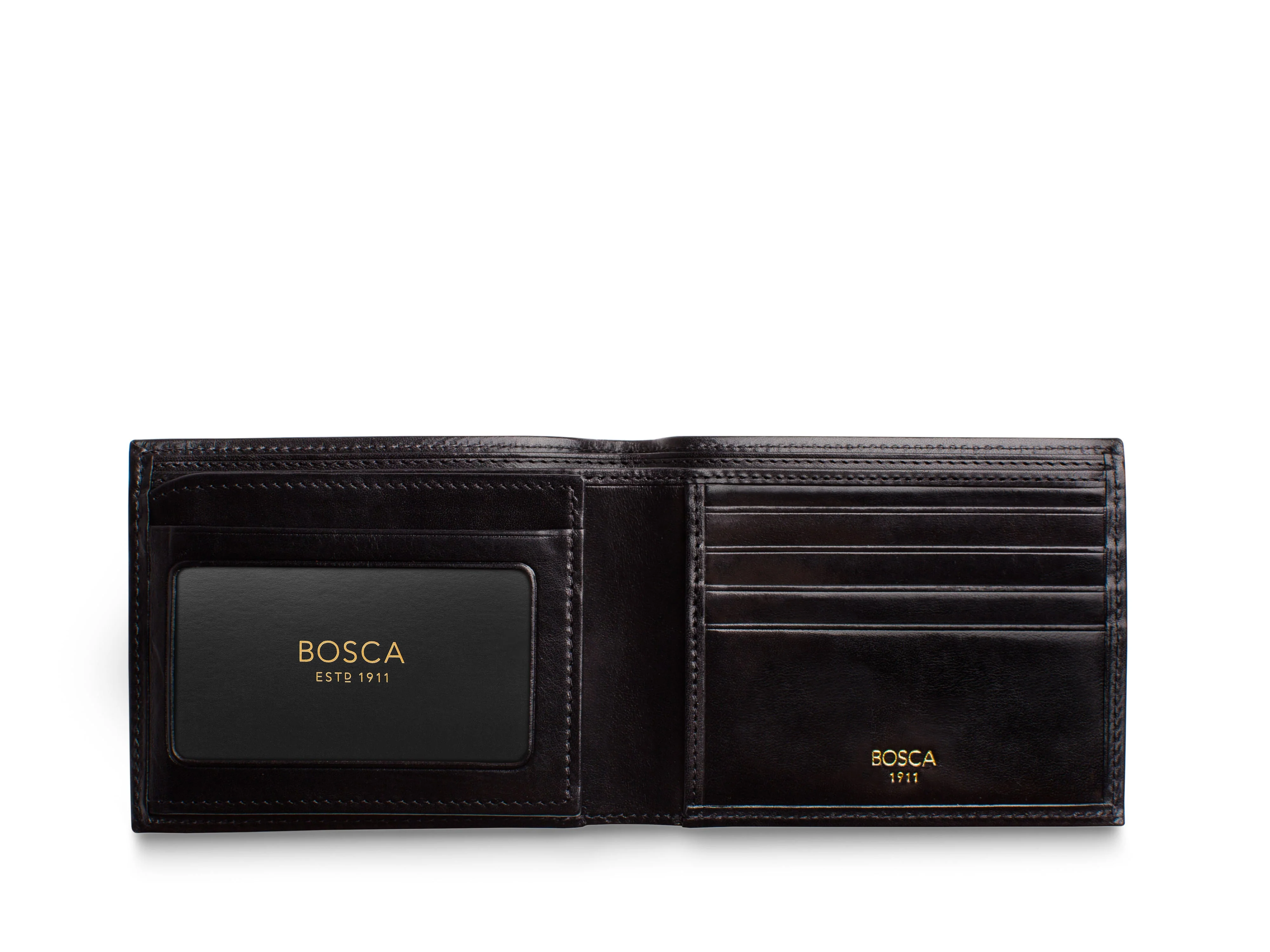 Old Leather Bifold With Card / I.D. Flap - Image 28