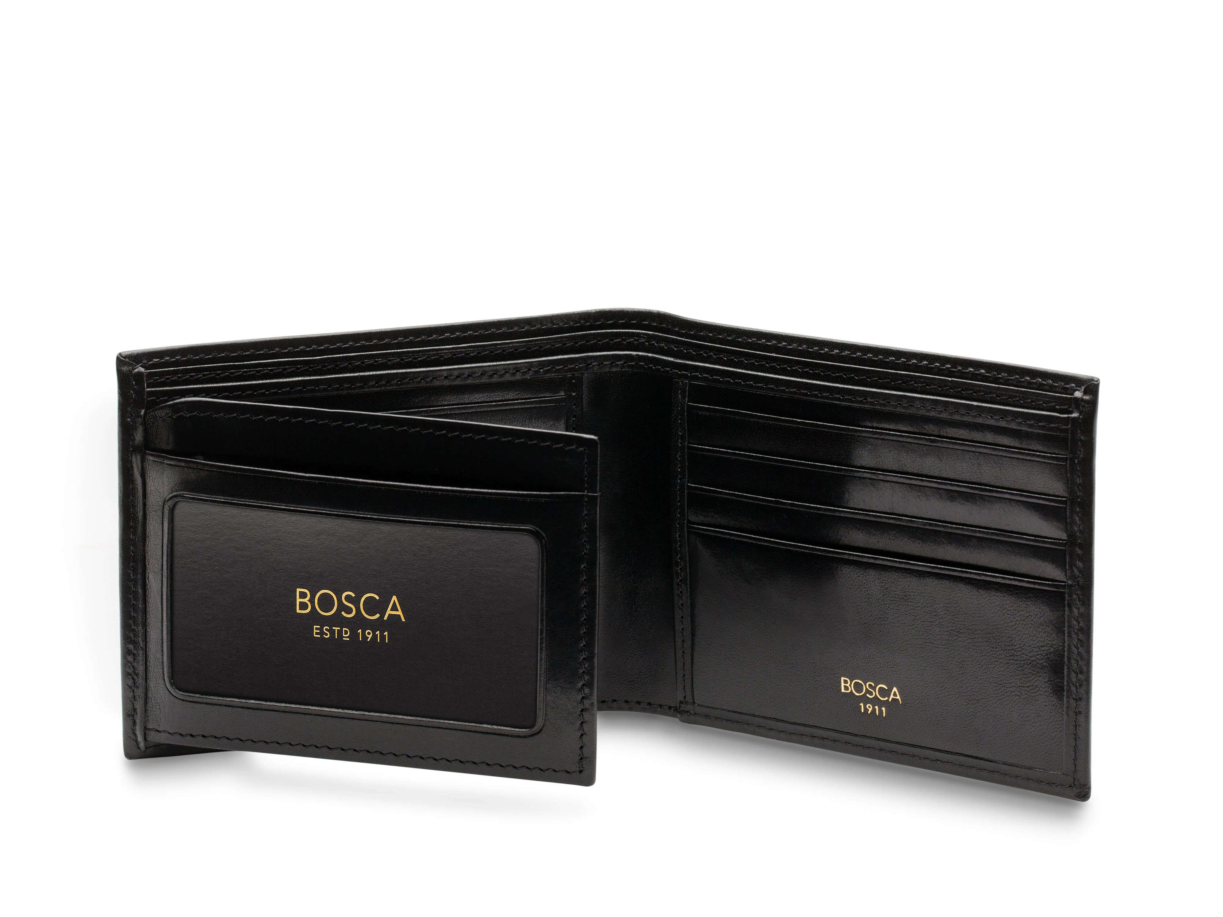 Old Leather Bifold With Card / I.D. Flap - Image 31
