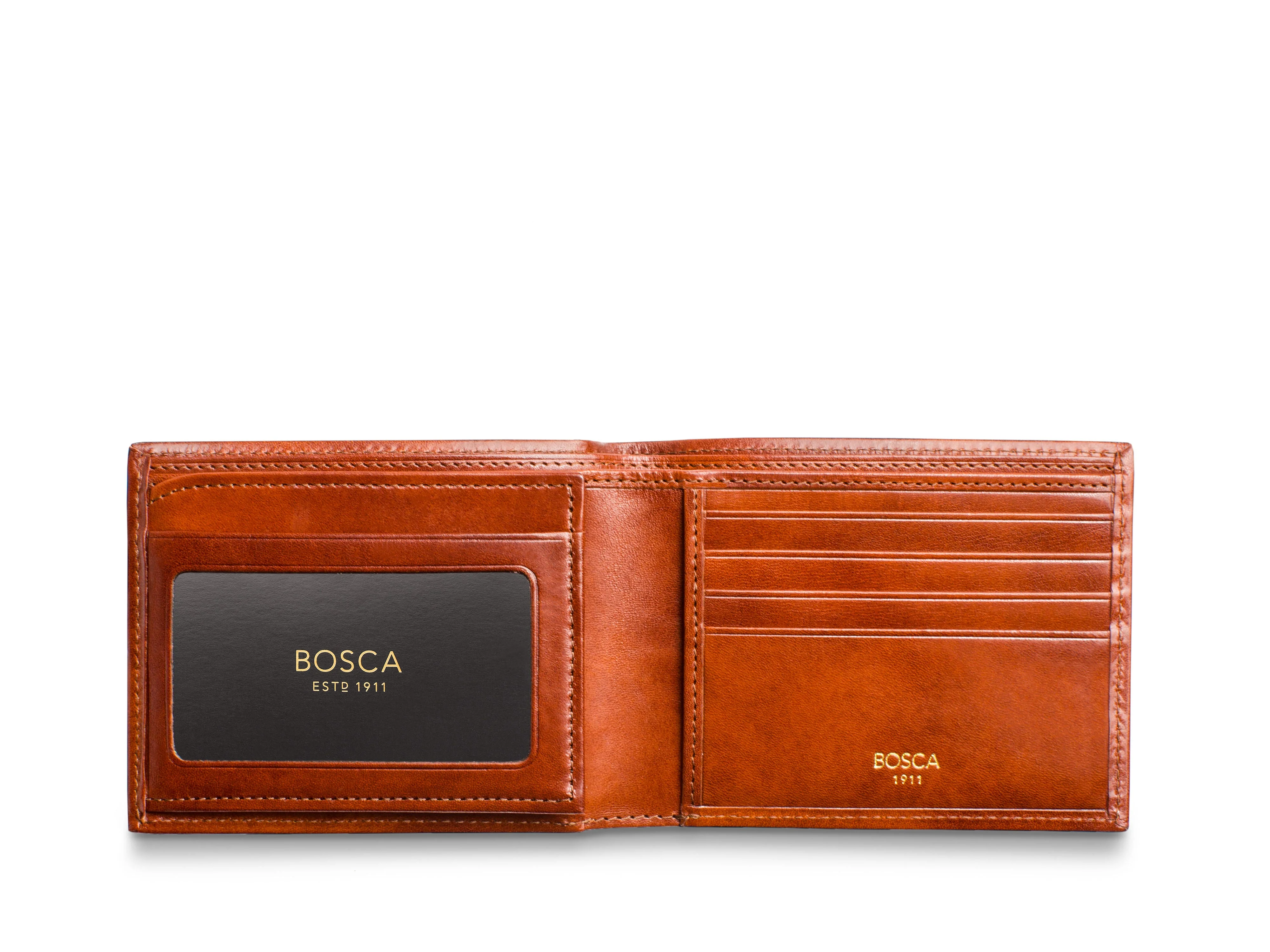 Old Leather Bifold With Card / I.D. Flap - Image 5