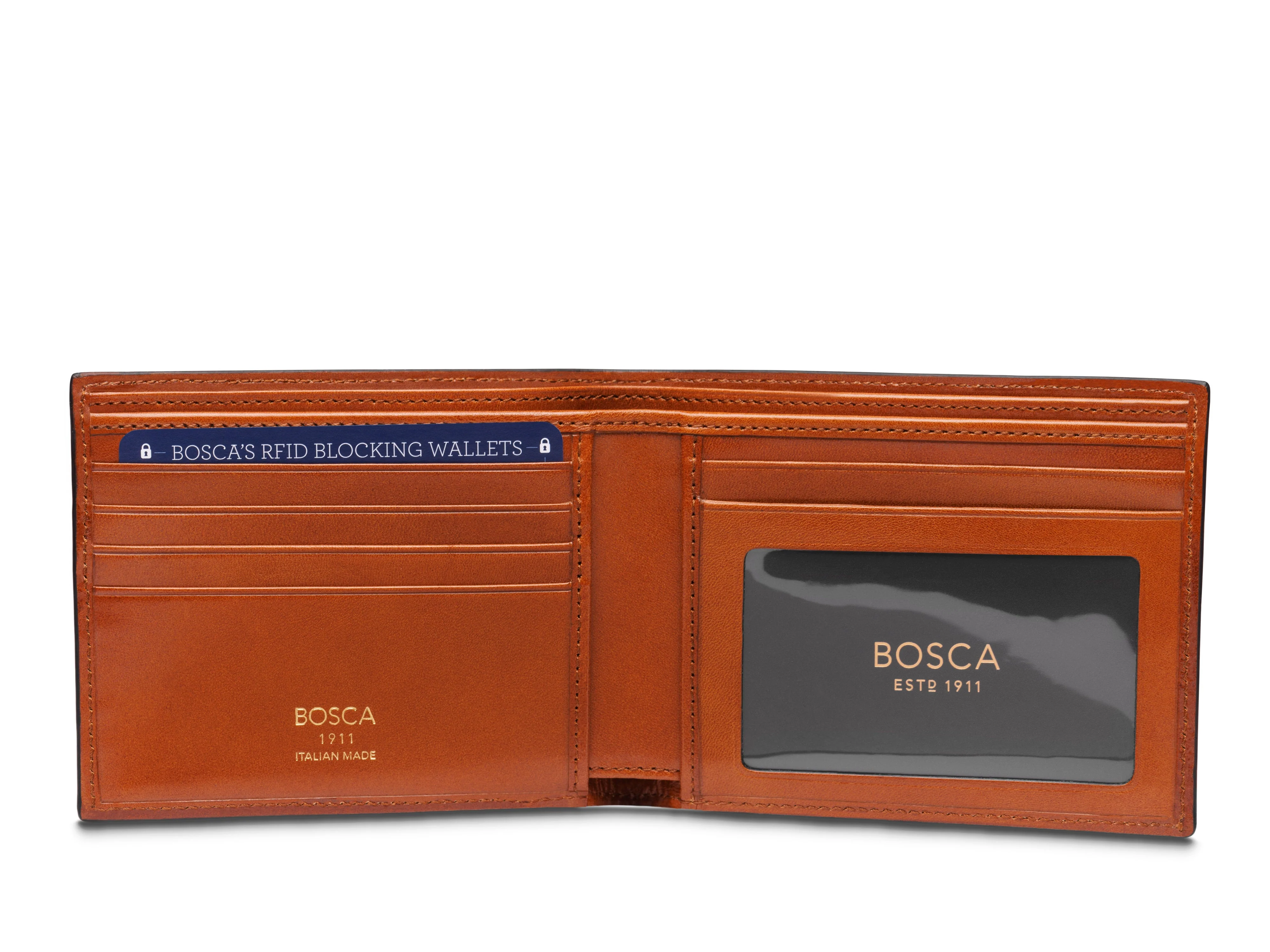 Contrast Old Leather Executive I.D. Wallet - Image 4