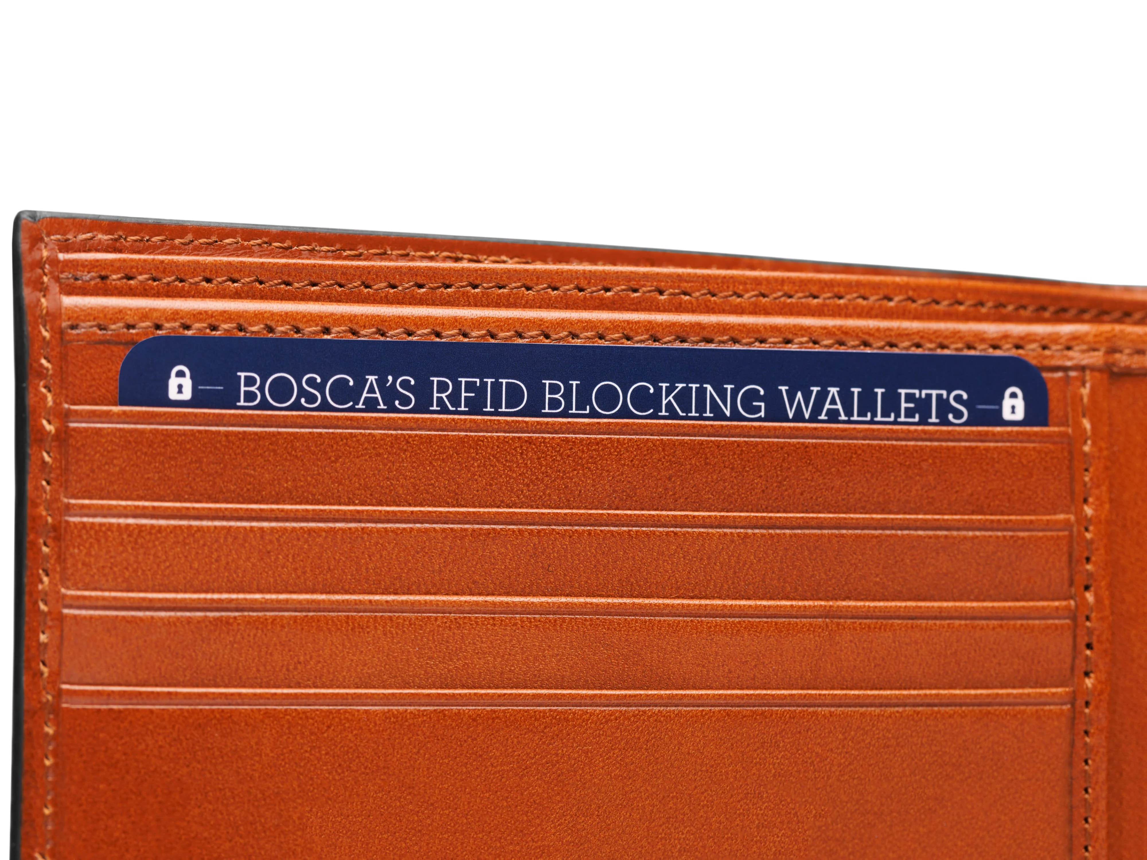 Contrast Old Leather Executive I.D. Wallet - Image 6