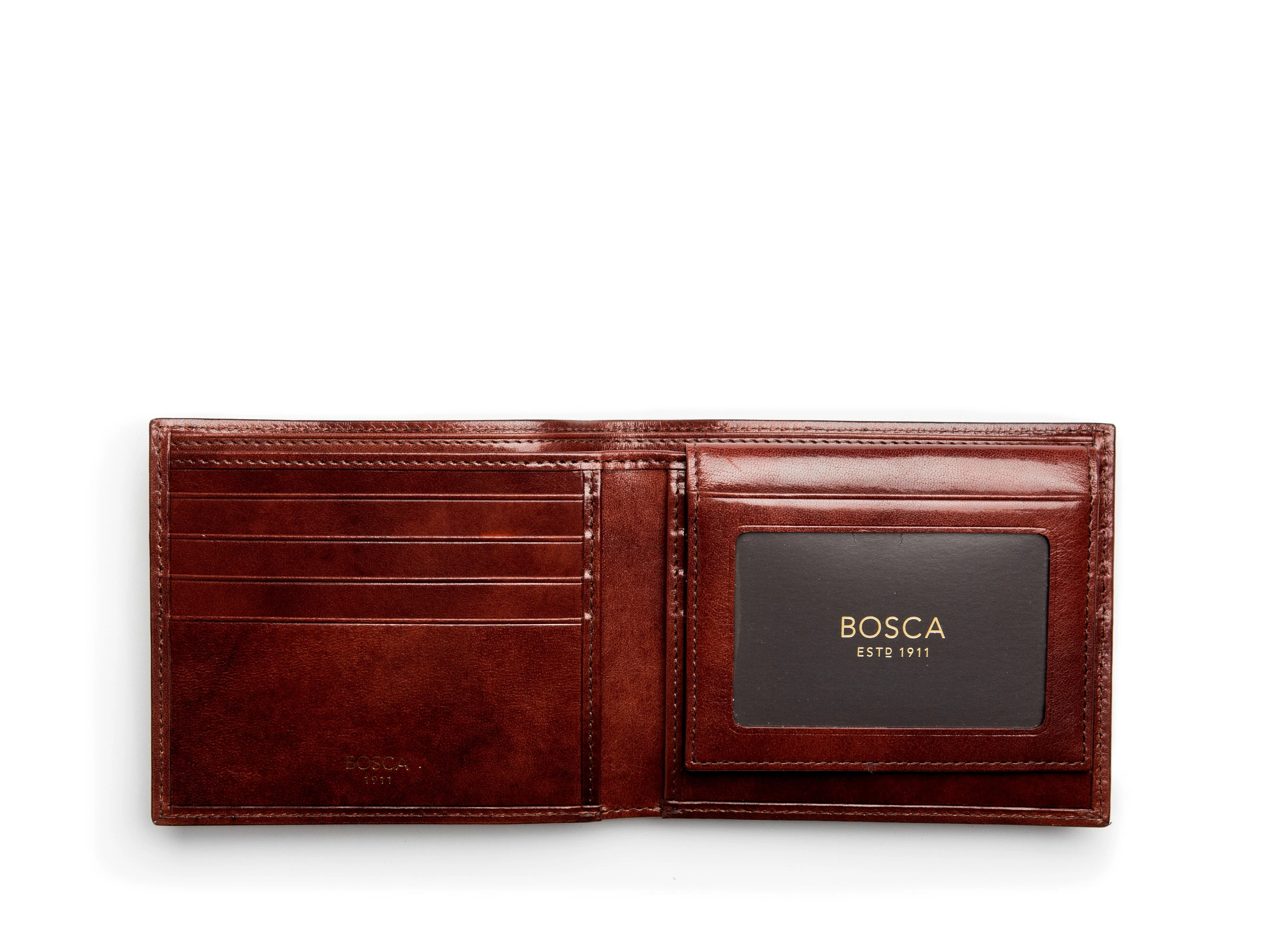 Old Leather Euro Credit Wallet w/ ID Passcase - Image 16