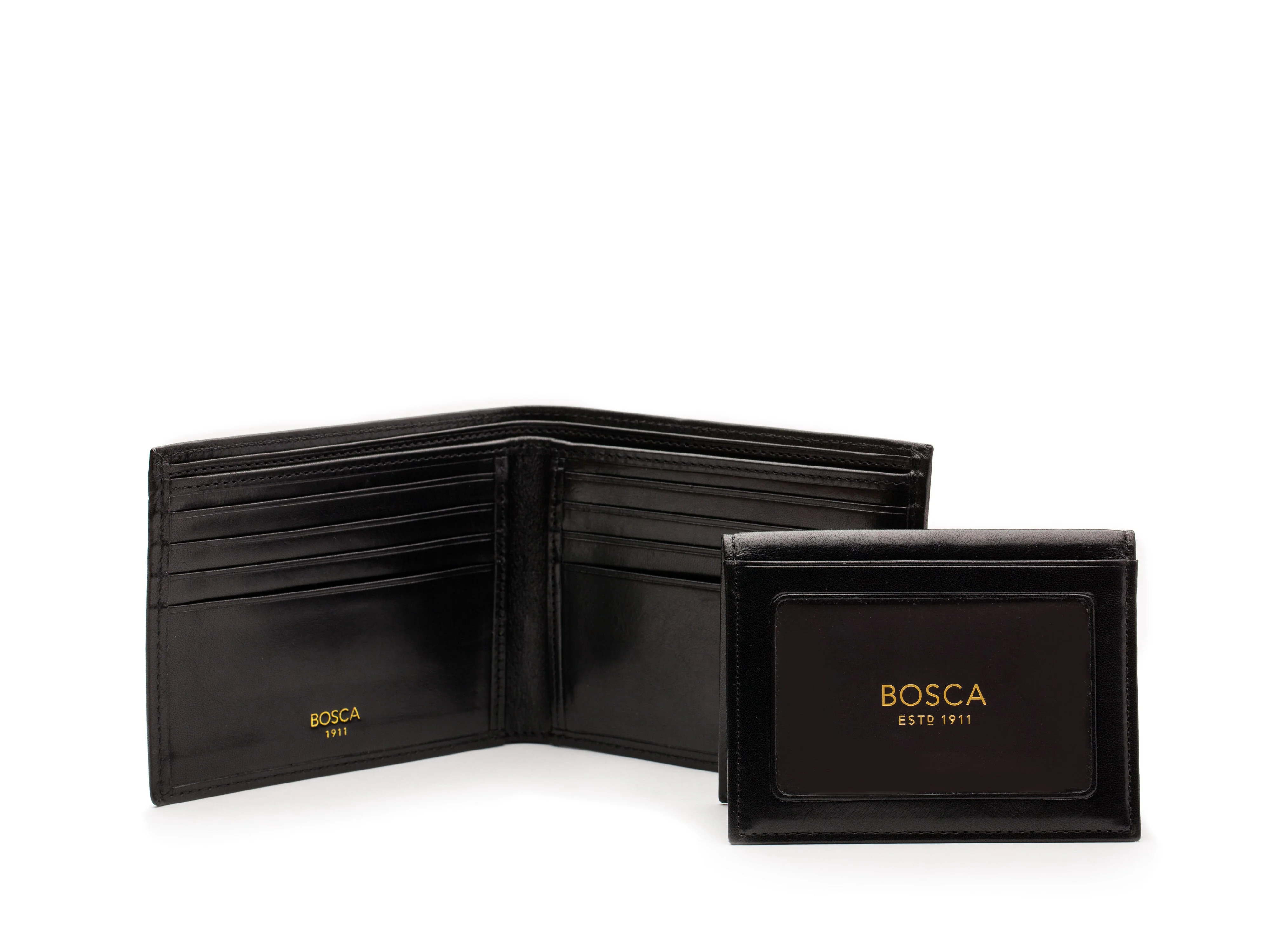 Old Leather Euro Credit Wallet w/ ID Passcase - Image 24