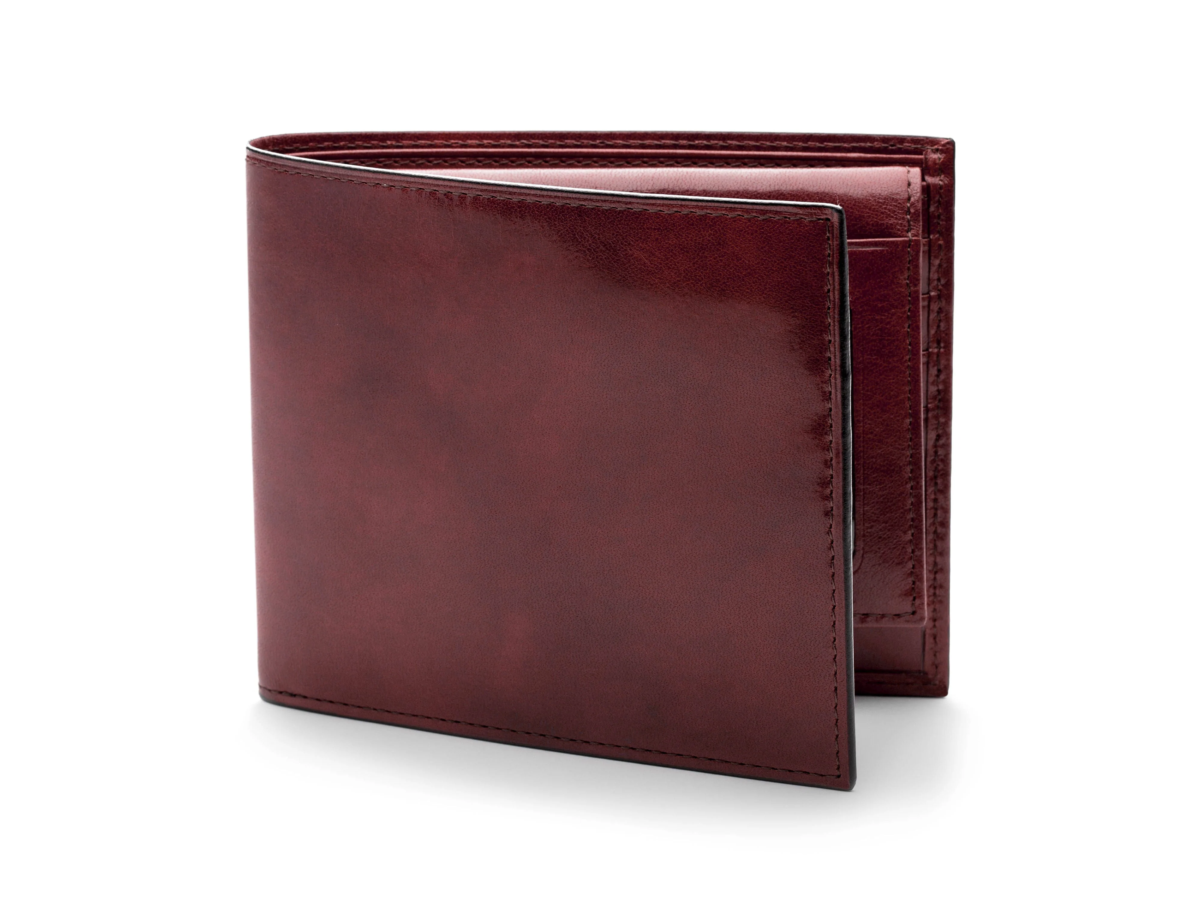 Old Leather Euro Credit Wallet w/ ID Passcase - Image 25