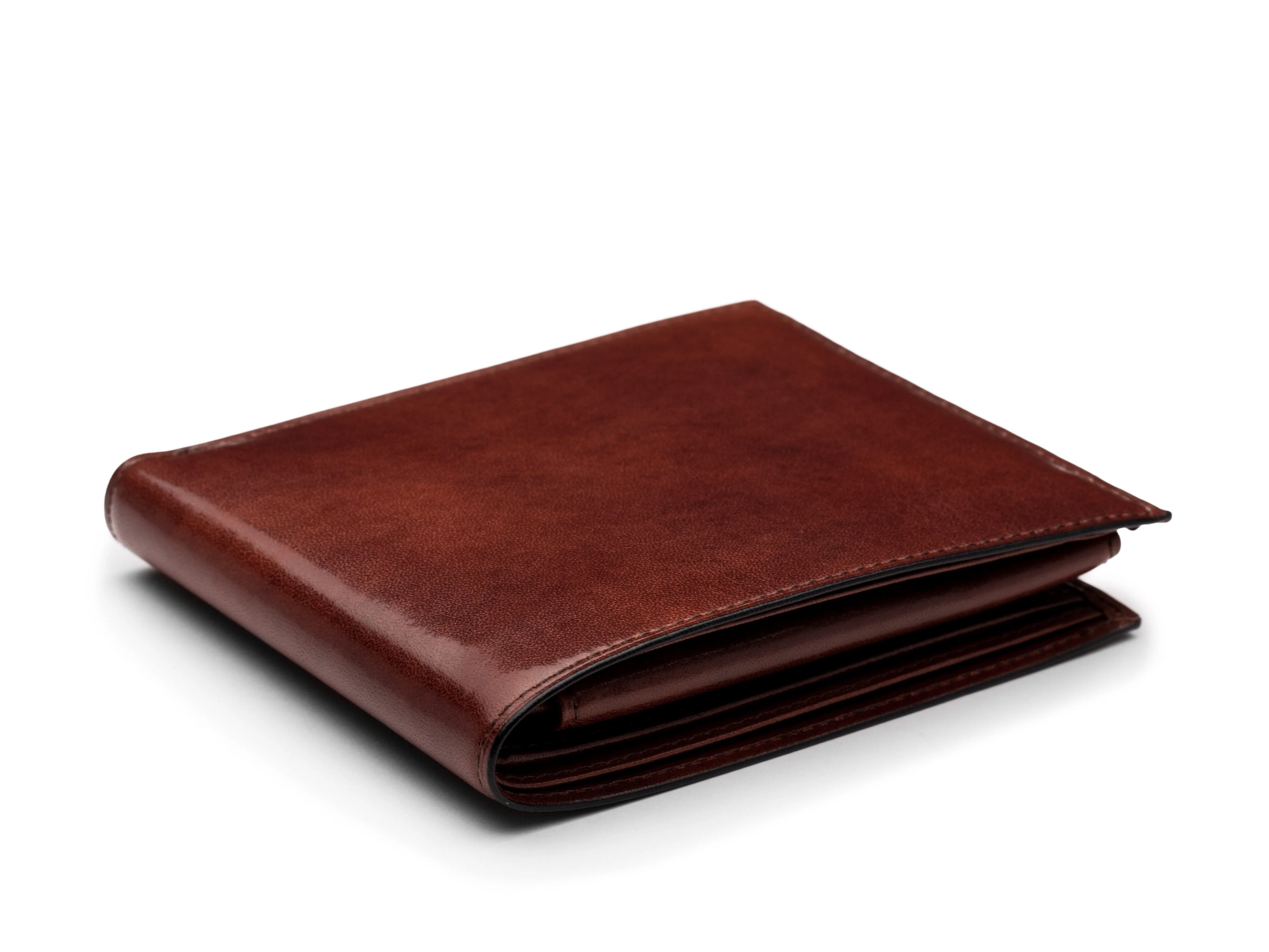 Old Leather Euro Credit Wallet w/ ID Passcase - Image 27