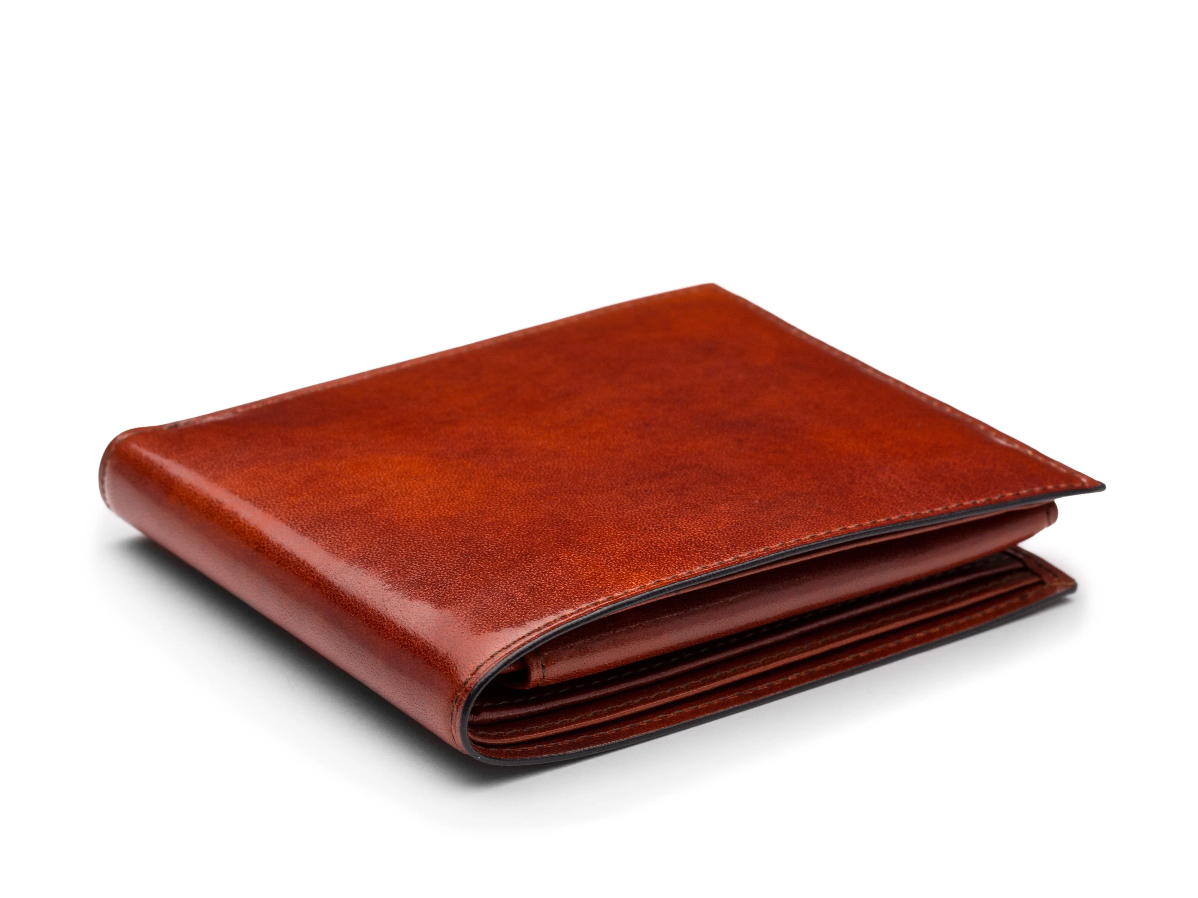 Old Leather Euro Credit Wallet w/ ID Passcase - Image 9