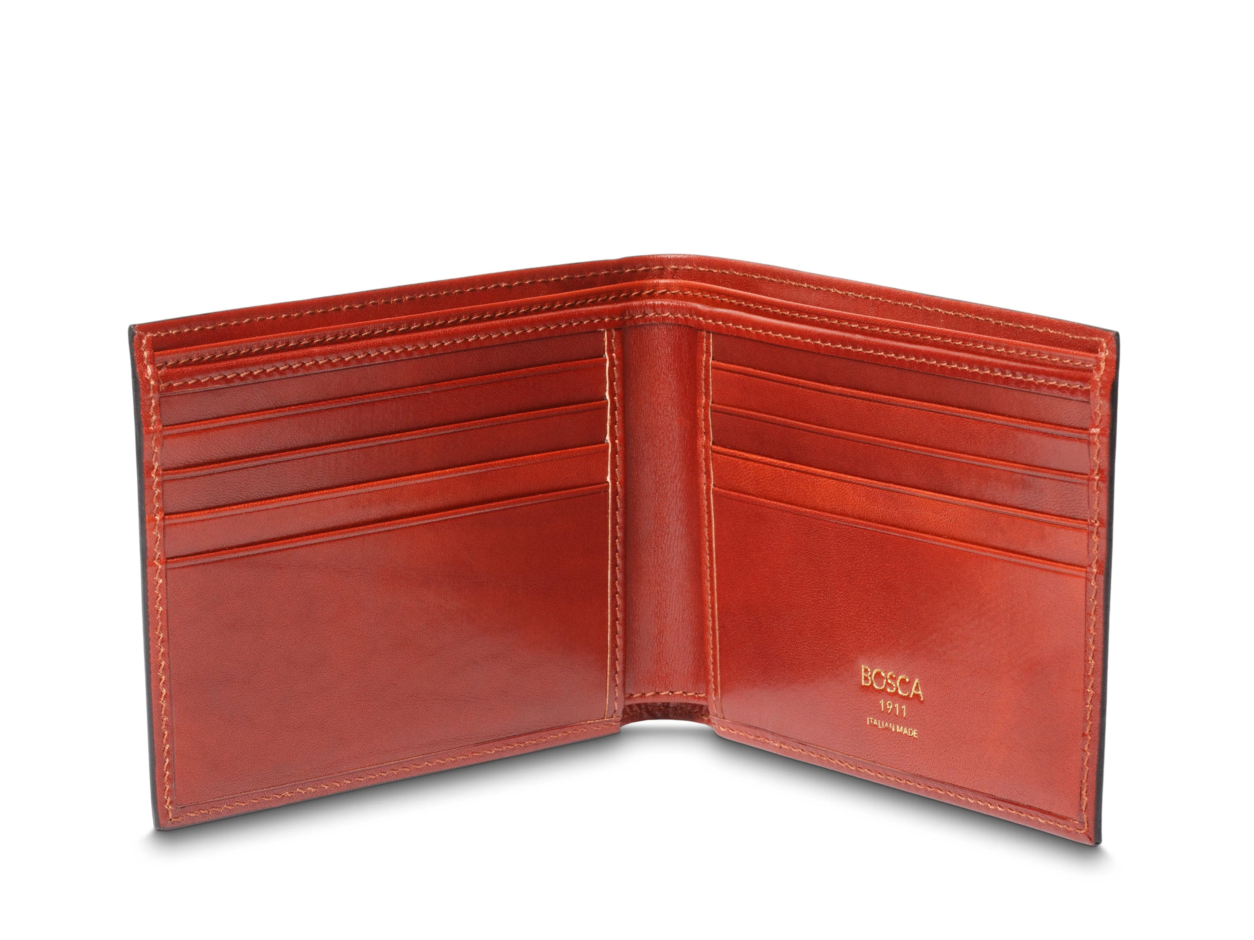 Old Leather Italia 8 Pocket Wallet - Image 9