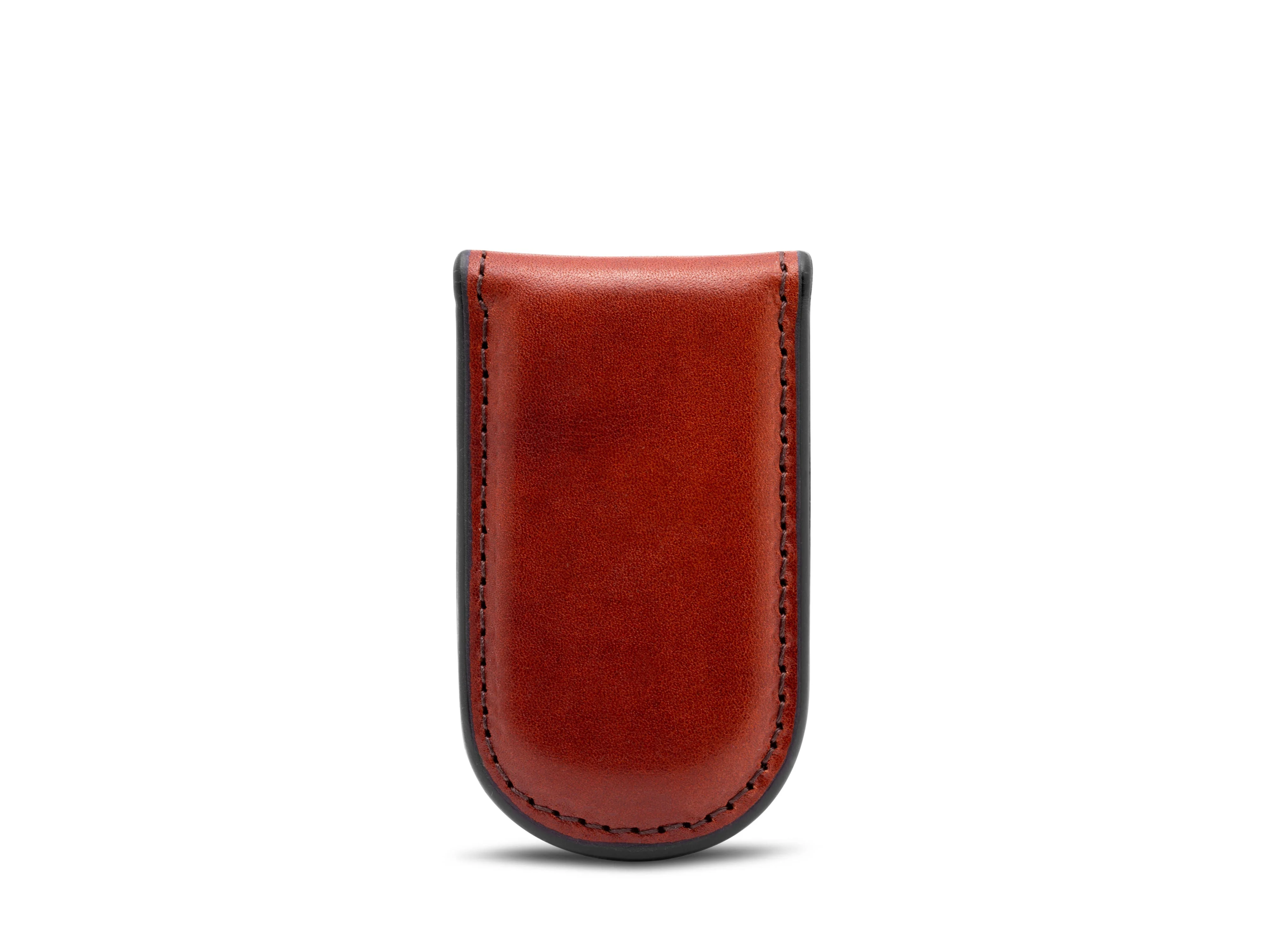 Old Leather Magnetic Money Clip - Image 8