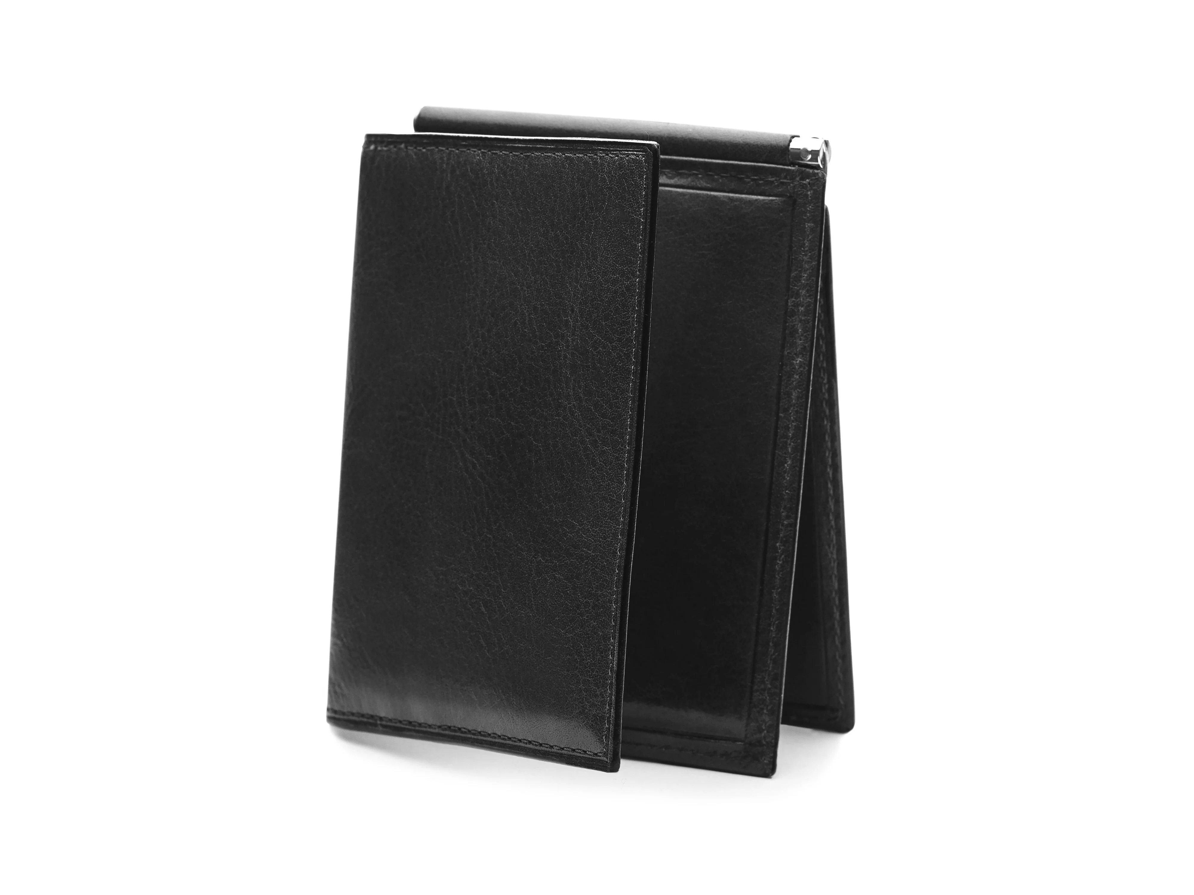 Old Leather Money Clip W/ Pocket - Image 16