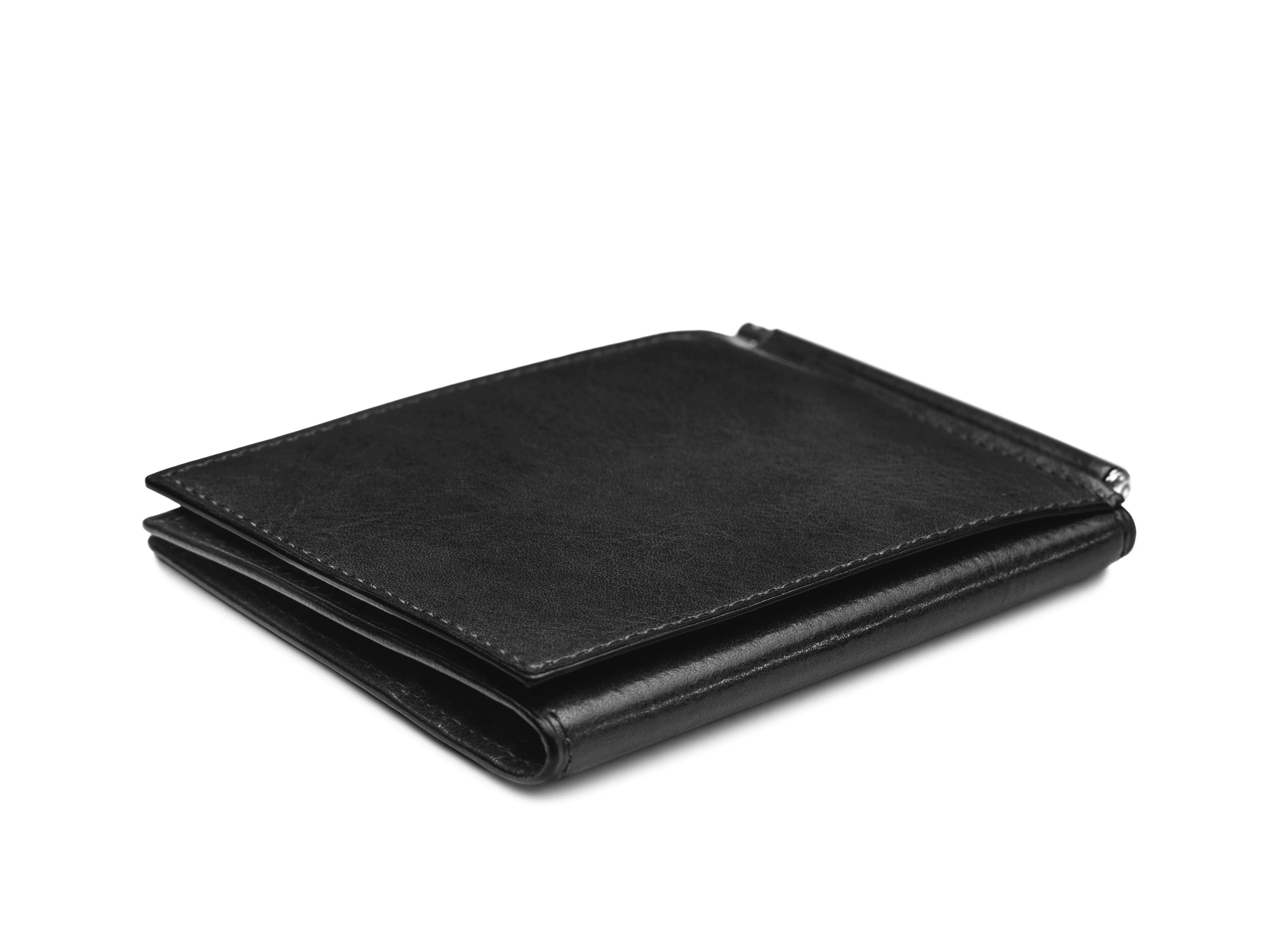 Old Leather Money Clip W/ Pocket - Image 19