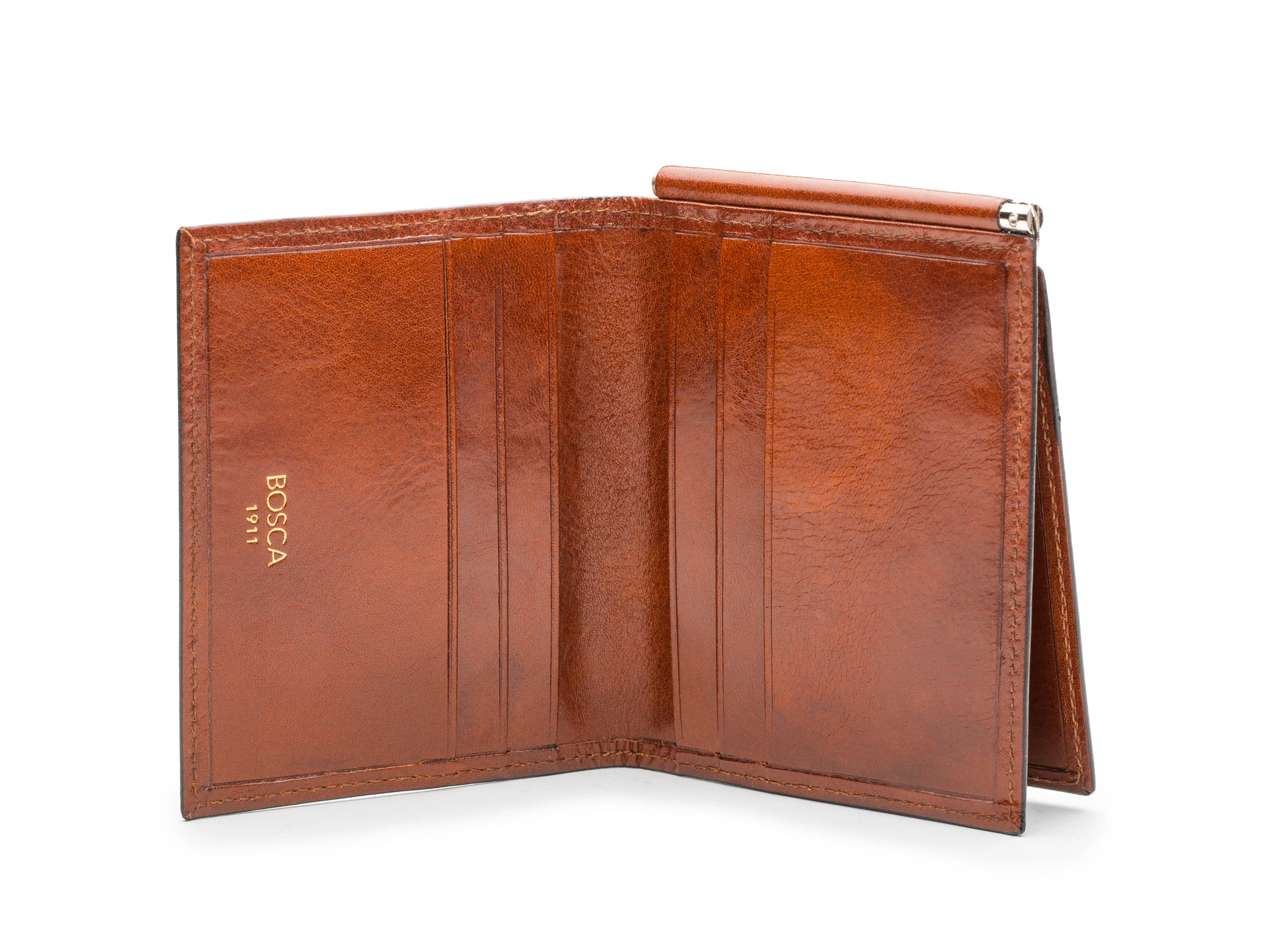 Old Leather Money Clip W/ Pocket - Image 3