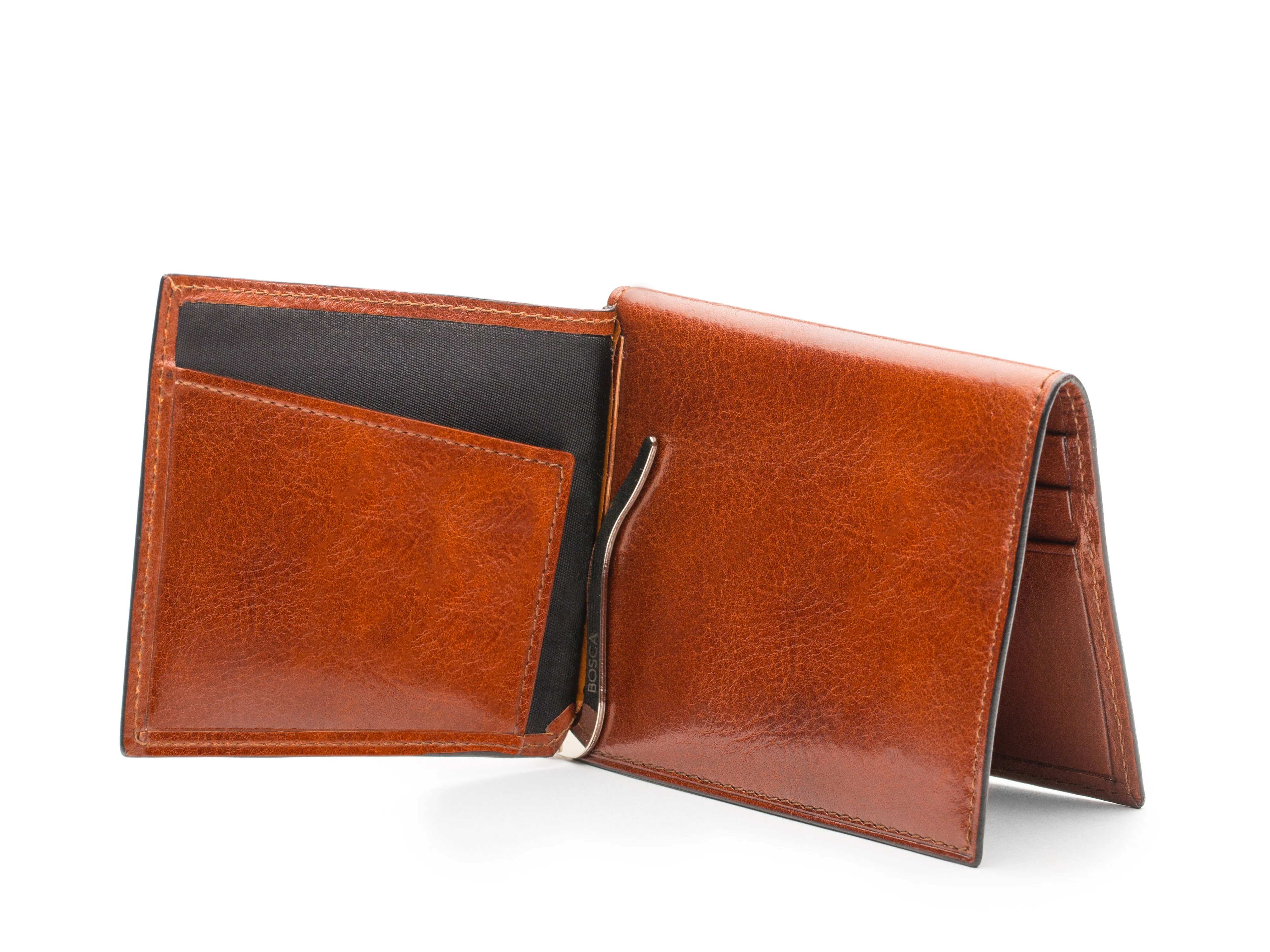 Old Leather Money Clip W/ Pocket - Image 4