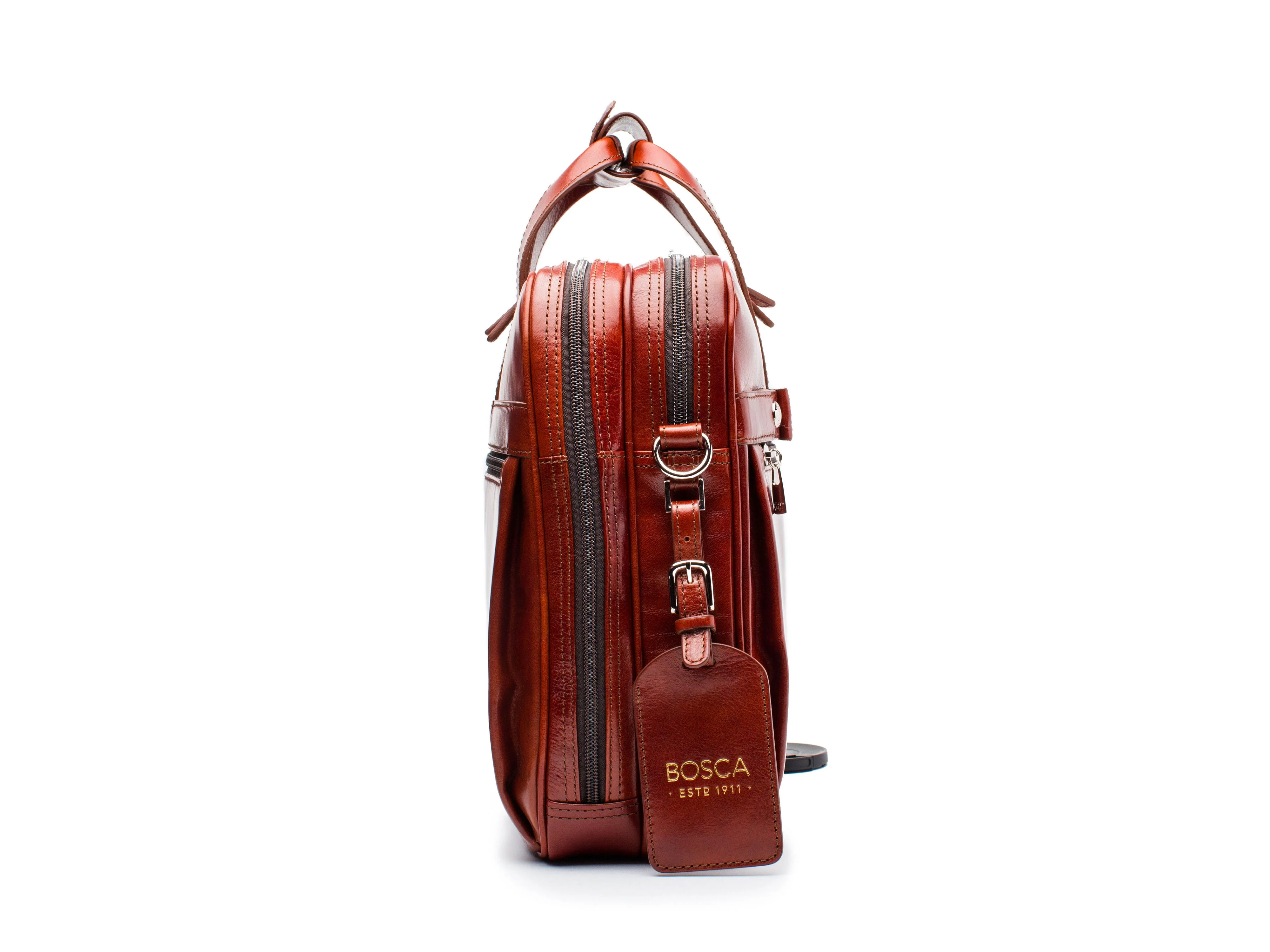 Old Leather Stringer Bag - Image 11